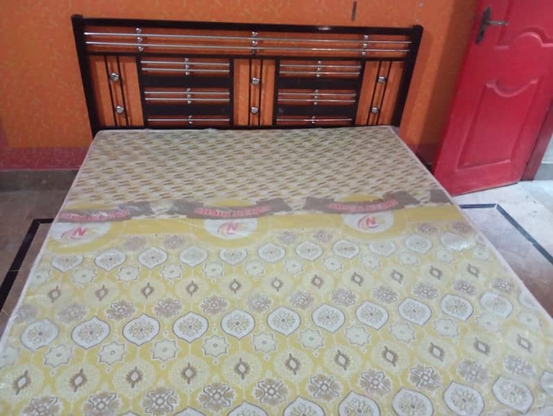 Iron bed with Medicated mattress 0