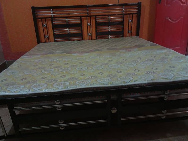 Iron bed with Medicated mattress 1