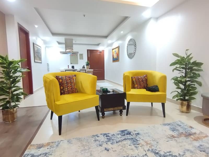 Studio Luxury Fully Furnished Apartment For Rent(Short time and long) In Gold Crest Mall And Residency DHA Phase 4 10