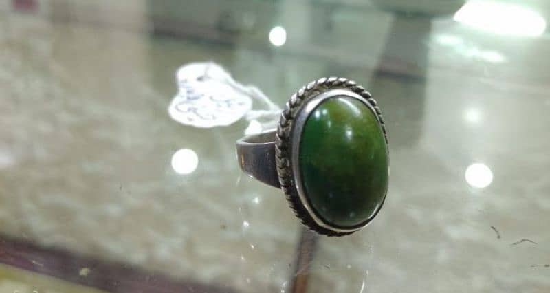 100% Hussaini Feroza Silver Ring 03425373060 3