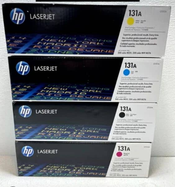 HP Black/Color All Types Toner Cartridges (Premium Quality) 12