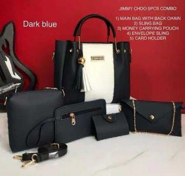 5 pc ladies handbag 0