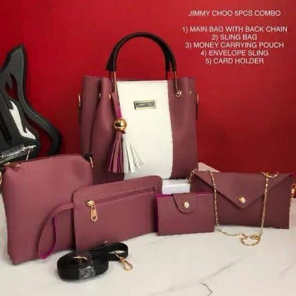 5 pc ladies handbag 6