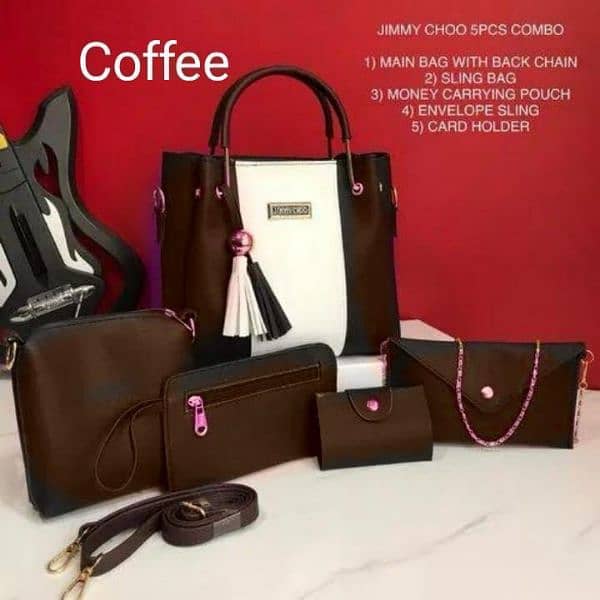 5 pc ladies handbag 8