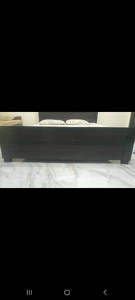 kind size wooden Bed for sale 1