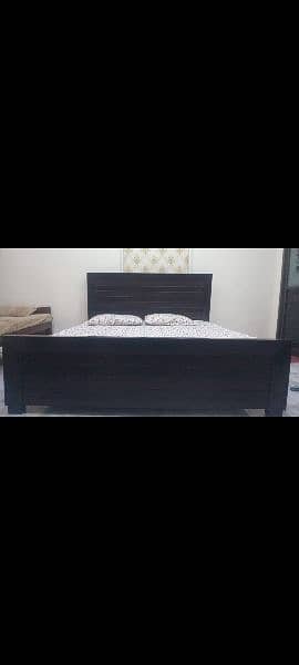 kind size wooden Bed for sale 2