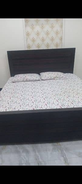 kind size wooden Bed for sale 3