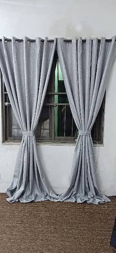 2 Large curtains