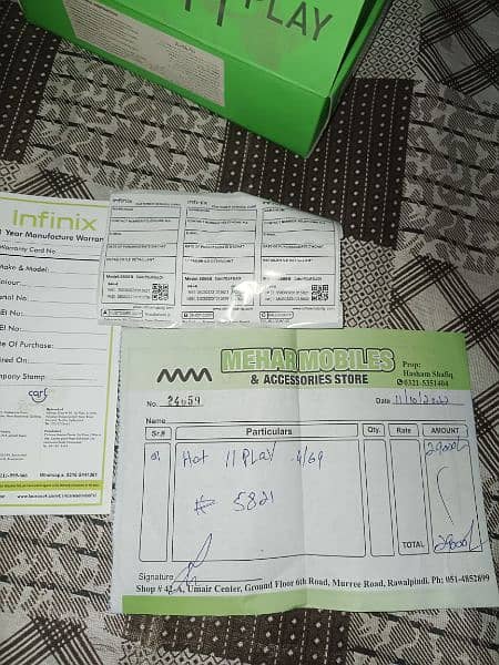 Infinix hot 11 play 4/64 13