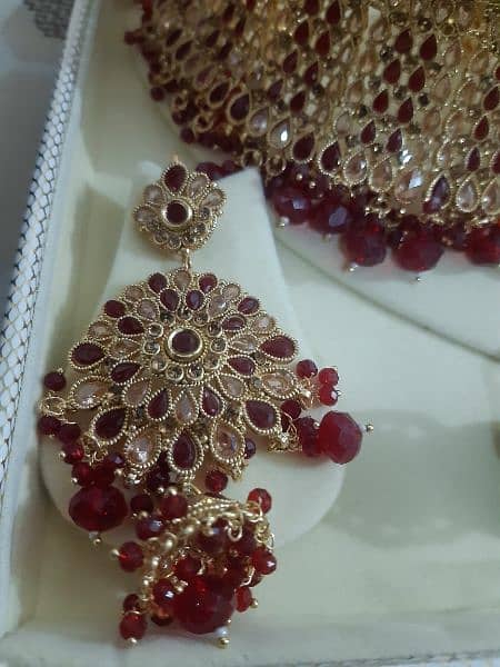 Brand New Bridal Red Lehnga with Matching Jewellery 3