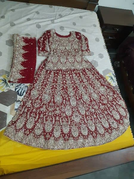 Brand New Bridal Red Lehnga with Matching Jewellery 4