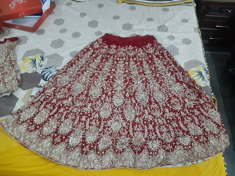 Brand New Bridal Red Lehnga with Matching Jewellery 12