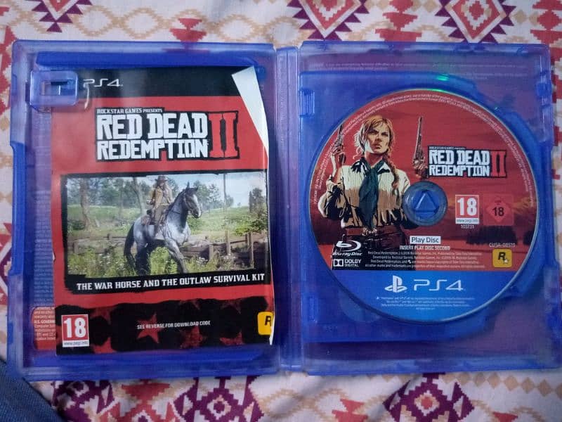 RDR 2 & Marvels Spiderman Ps4 Dvds available for sell 1