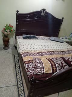 double king size bed for sale and single bed for sale with matress.