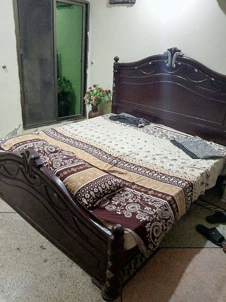 double king size bed for sale and single bed for sale with matress. 3