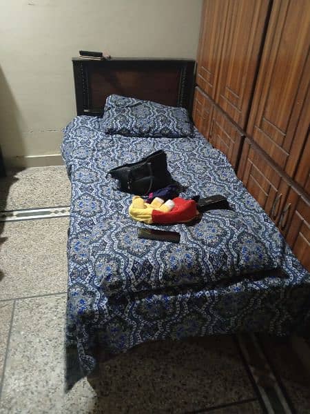 double king size bed for sale and single bed for sale with matress. 5