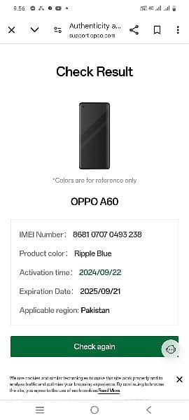 Oppo A60 8/256, just Box open 2