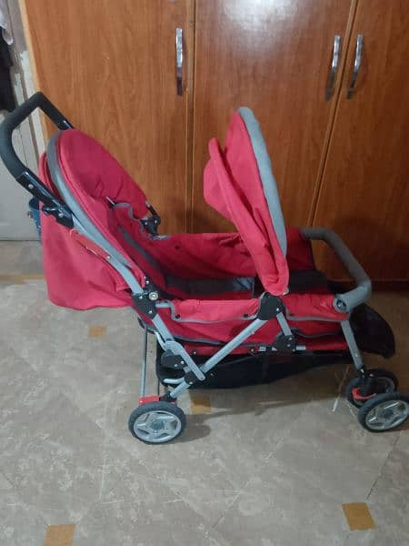 mamas love brand twin baby stroller 8