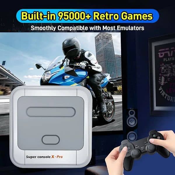 Kinhank Retro 60+ emulator consol vedio Game Console X PRO 95000 4K HD 2