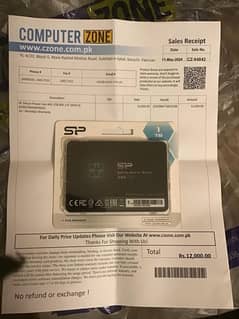 SP Silicon Power Ace AS5 1Tb SSD 2.5” SATA III solid state drive 0