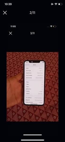 iphone ll pro 64gb btry health 80 jv non pta sim time avail l0/9 2