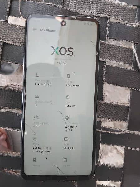 infinix hot 40i for sale 8/256 panel change or touch break only mobile 4