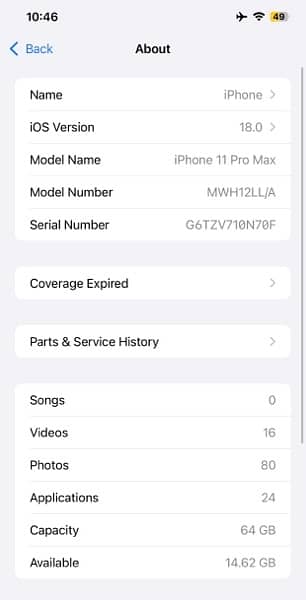 iPhone 11 Pro max 10by 10 non factory unlock panel change eSIM 2 2