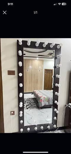 wooden Frame Mirror Vanity