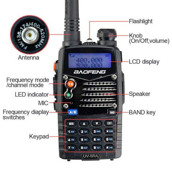 baofeng uv5RA DUAL BAND WALKIE TALKIES 4