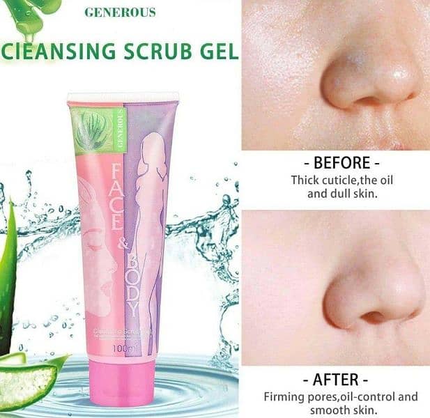 Exfoliator face and body scrubbing Gel 1