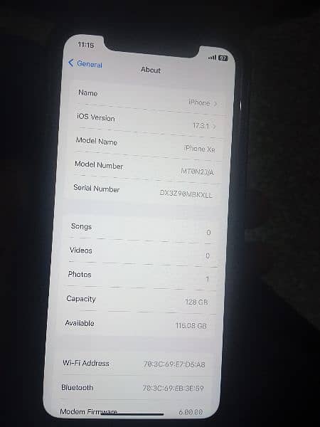 iphone XR' Non PTA' 128gb . 4