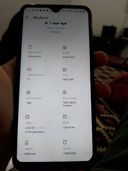 Infinix not 11 6