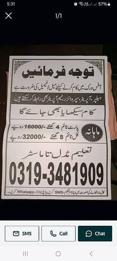 jobs For Male and female