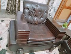 7 seater heavy duty leather sofaset