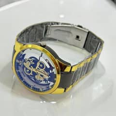 Golden men's watch