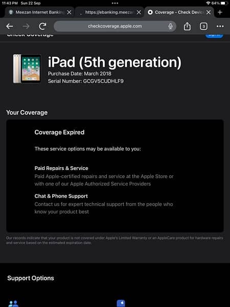 iPad 5th Generation 32 gb WhatsApp no 0-3-4-1-6-2-8-0-5-2-0 6