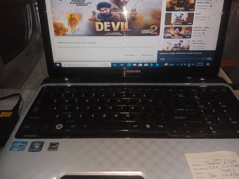 toshiba satellite l750 i3 2nd gen 1