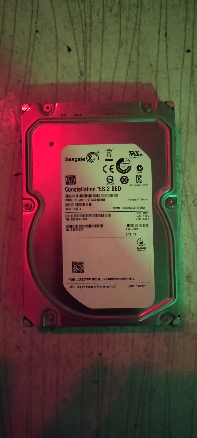 seagate constellation es. 2  3TB 2