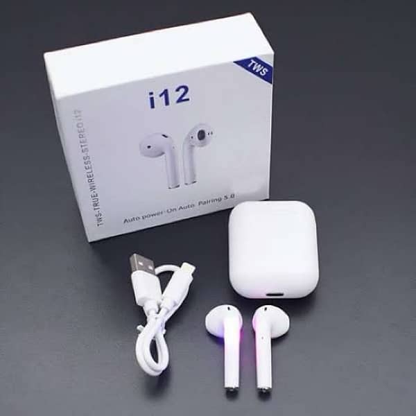 "¡12 TWS True Wireless Stereo Earphones with Auto Power-On Feature" 1