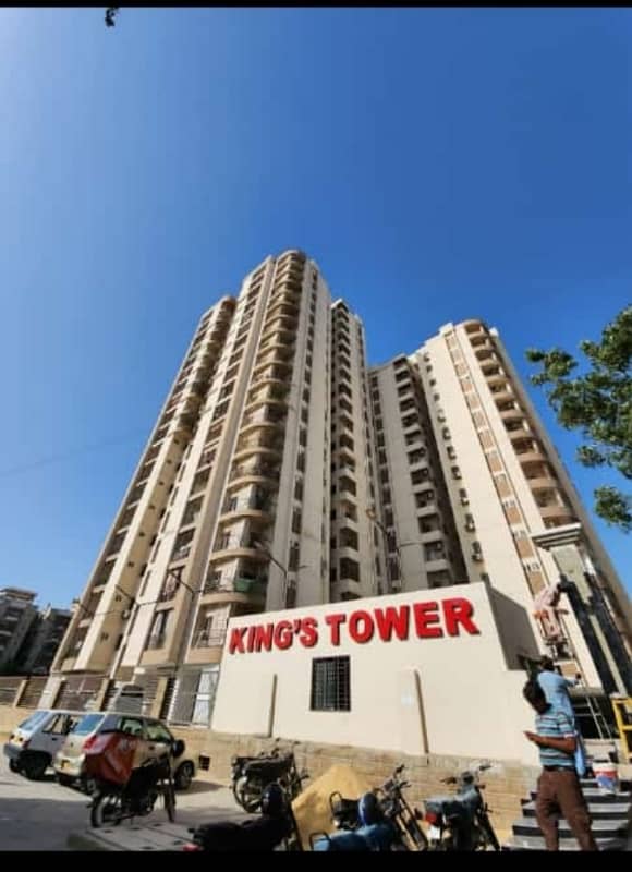 Kings Tower 3 bed drawing dining Appartment For Rent Block 15 Jauhar 0