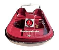 fiberglass 02 seater paddle boat with back wing spoiler 0