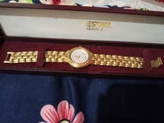 Swiss star brand original 18k gold plated watch.