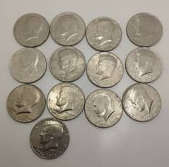 Rare USA Half Dollars 12 Coins