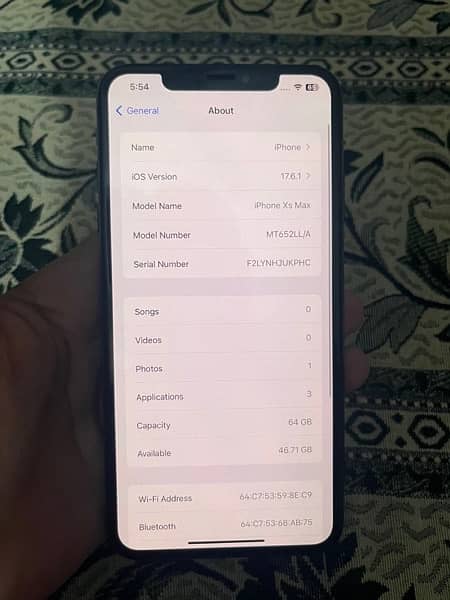 iphone xs max 64gb non pta 7