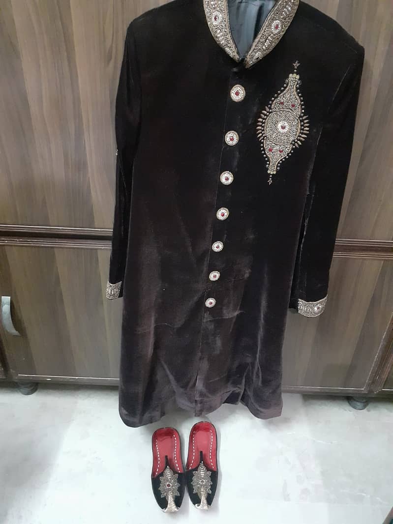 Sherwani with khusa and pagg 0