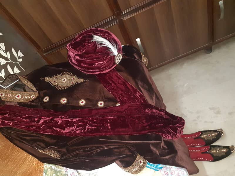 Sherwani with khusa and pagg 7