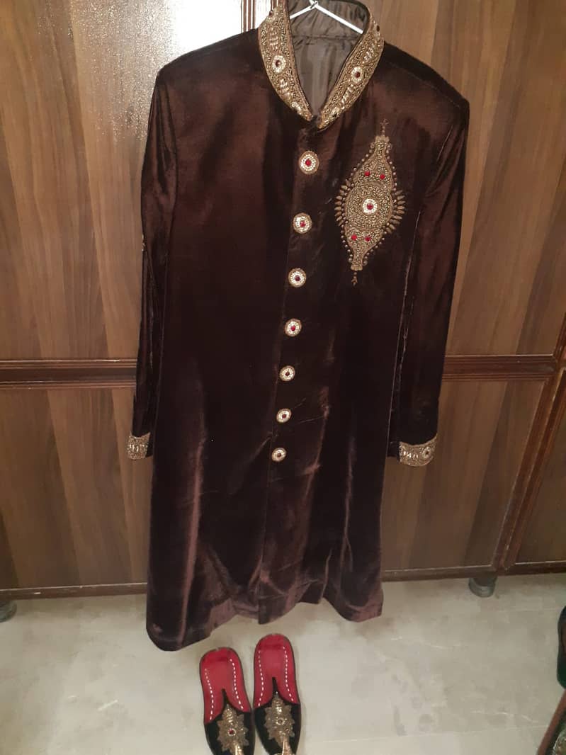 Sherwani with khusa and pagg 13