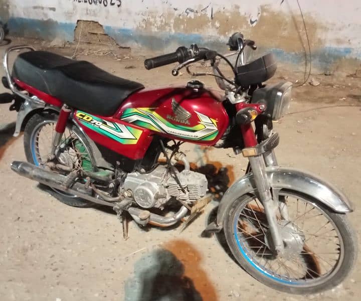 Honda CD 70 model 2023 karachi 1st owner for sale 2