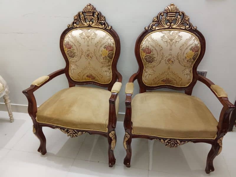 new sheeshum wood chairs set 2