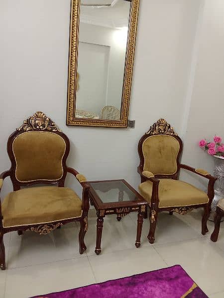 new sheeshum wood chairs set 3